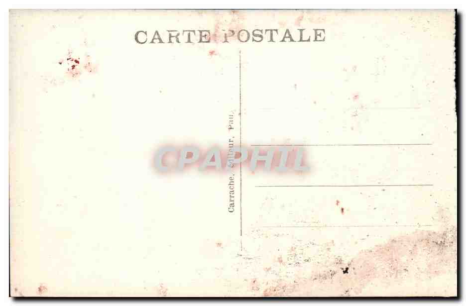 Pau - Le Boulevard des Pyreneen vu du prologement de la Place Royale - CPA  — Verso