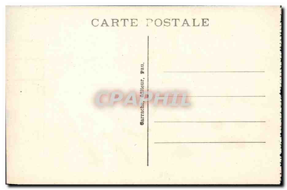 Pau - Le Boulevard des Pyrenees et le Gros Chene de Sully - CPA  — Verso