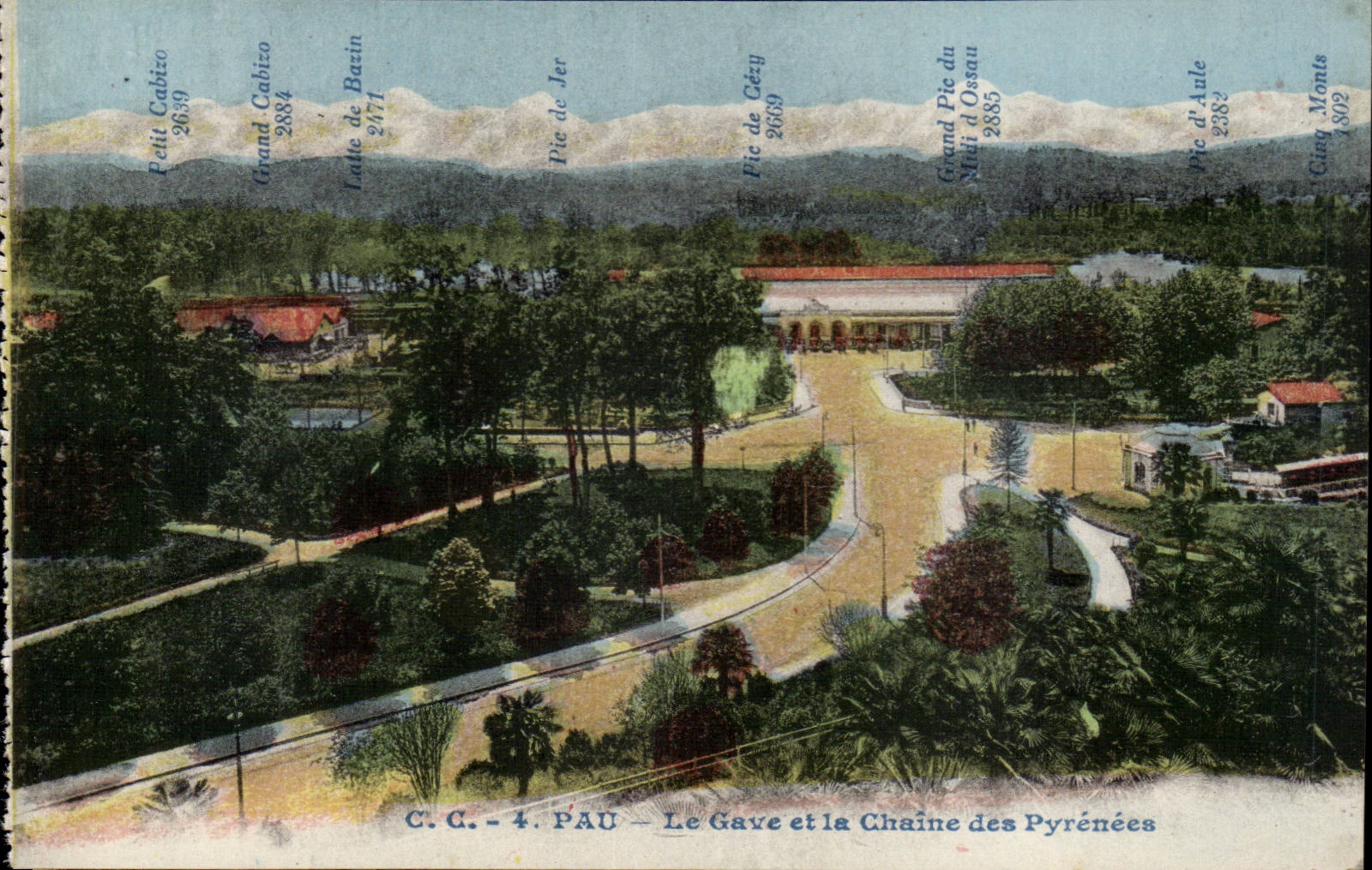 Le Gave et la Chaîne des Pyrénées — Pau — C.C. - 4