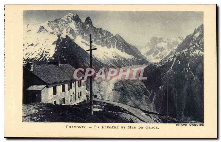 CPA Chamonix La Flegere et la mer de glace