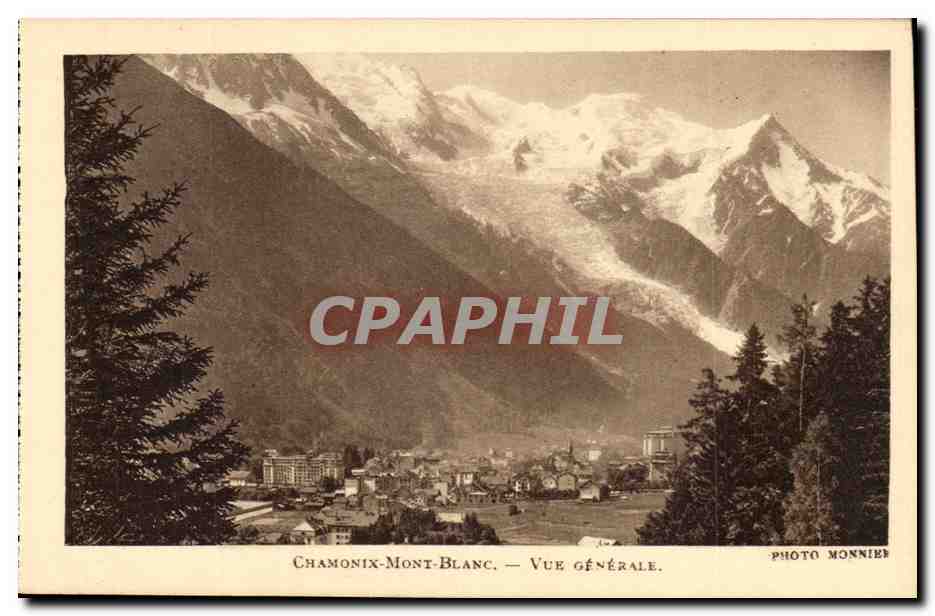 CPA Chamonix Mont Blanc Vue generale