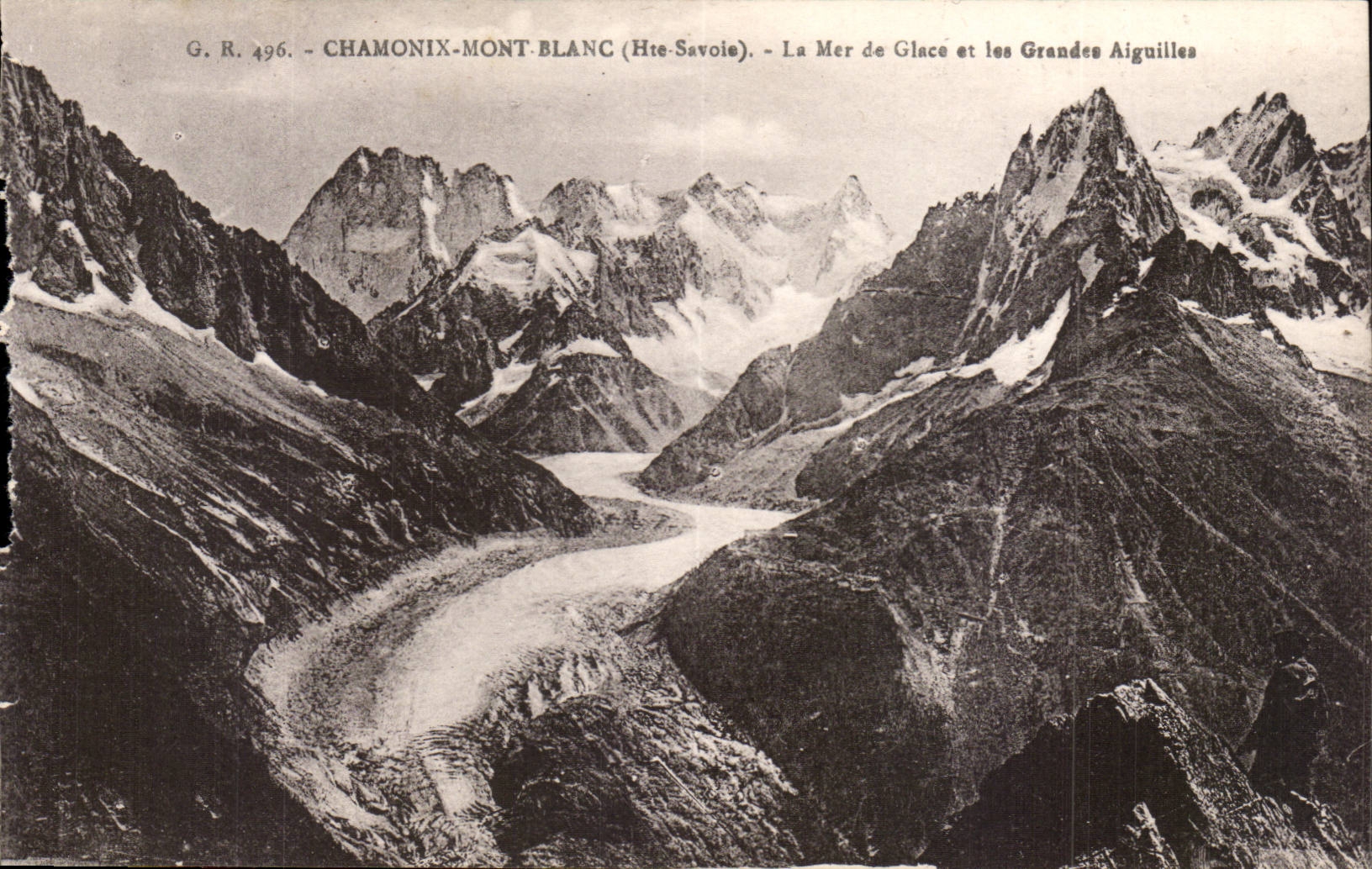 CPA Chamonix Mont Blanc La mer de glace et les grandes aiguilles