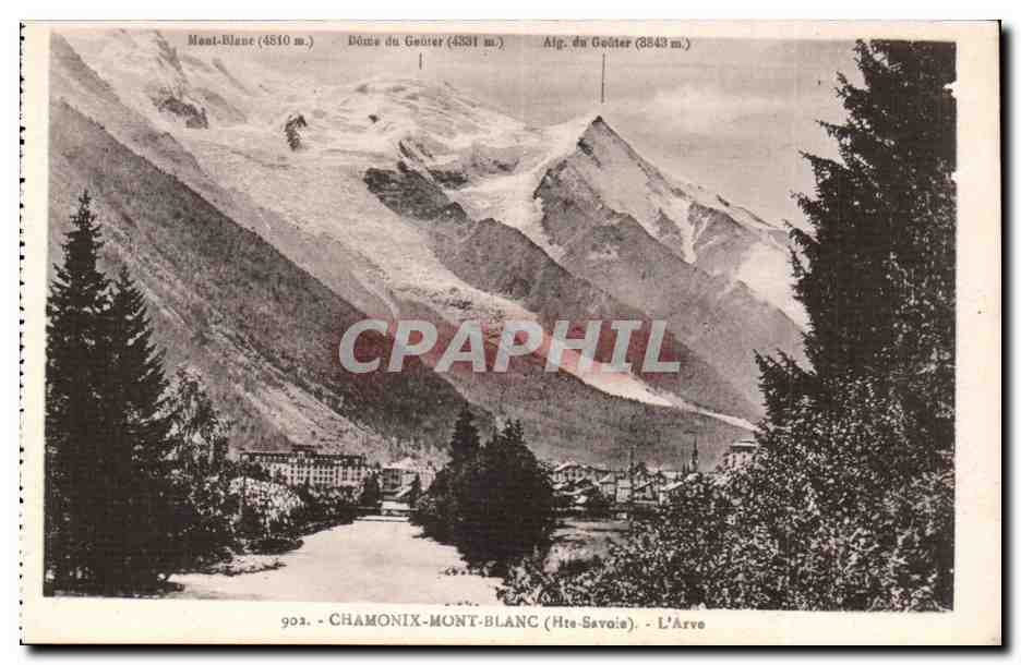 Chamonix mont Blanc CPA L'arve