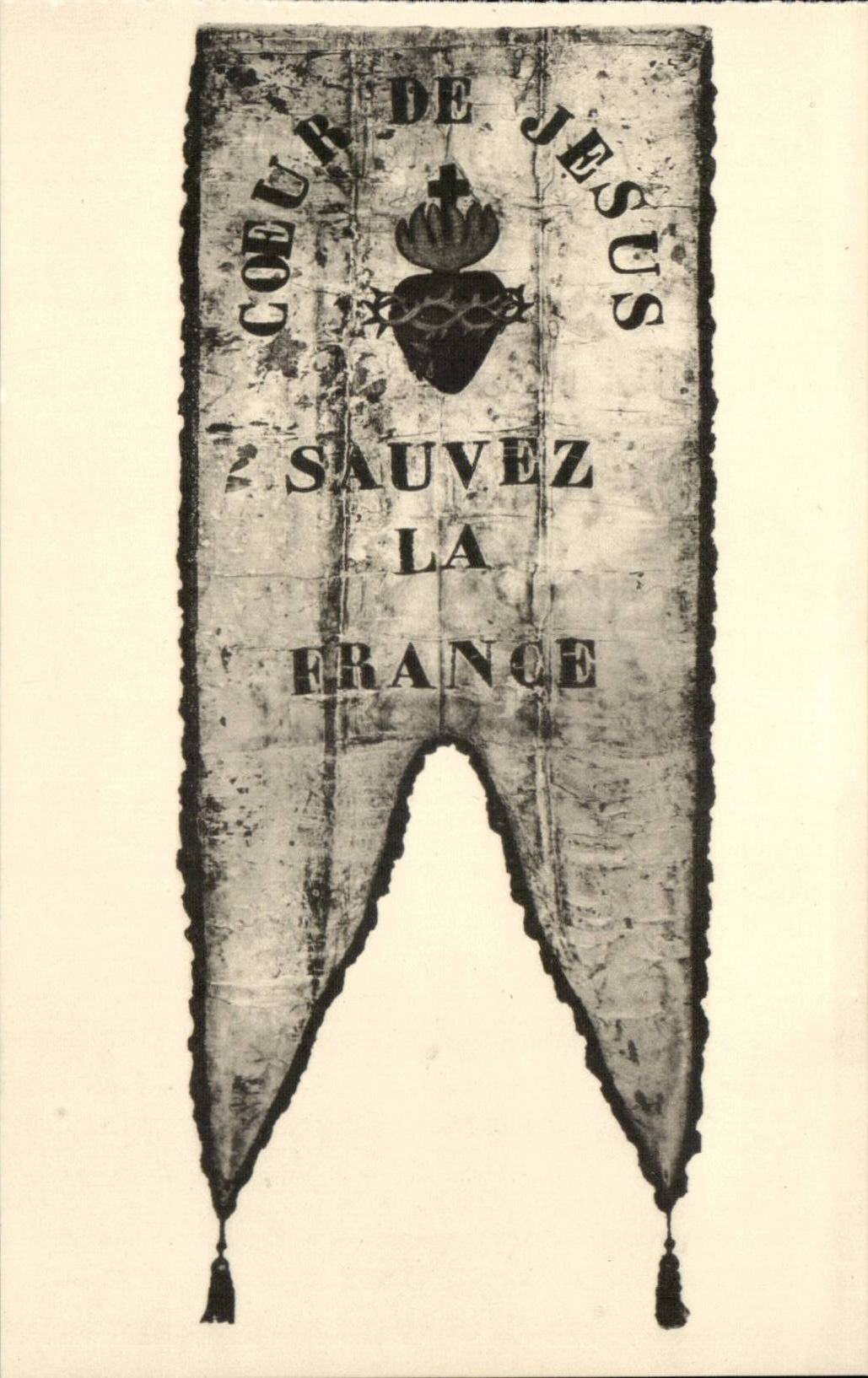 Bannière du Sacré-Cœur — Sauvez la France — Éditions ESTEL - Lavelle et Lecourbe