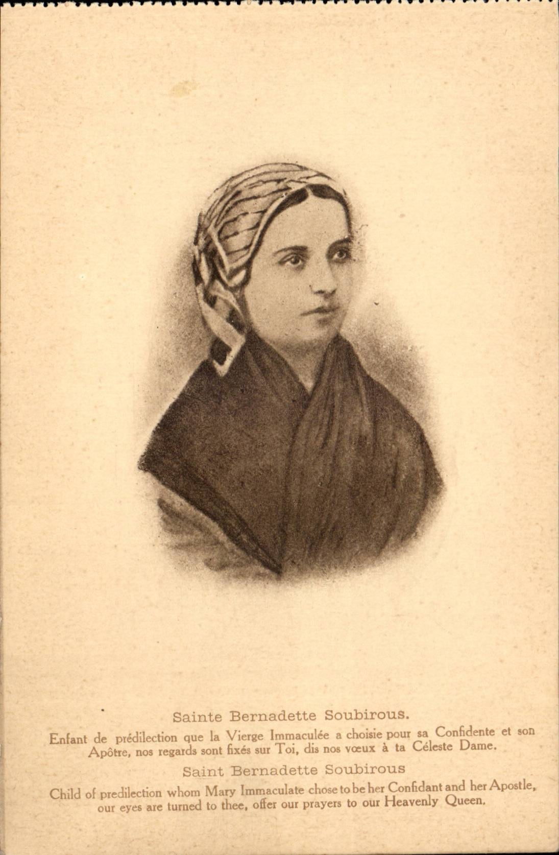 CPA Sainte Bernadette Soubirous Lourdes 