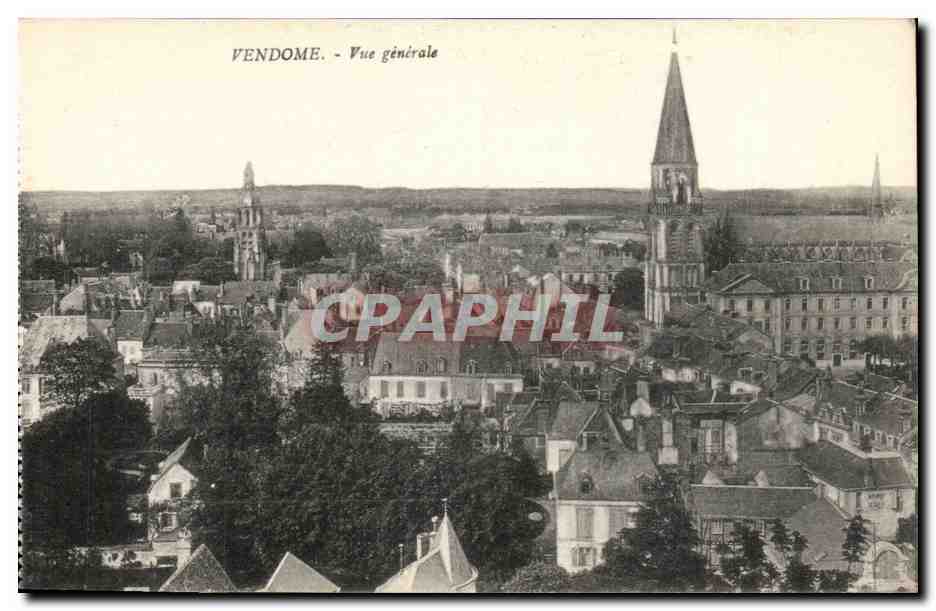 Vendome CPA Vue generale