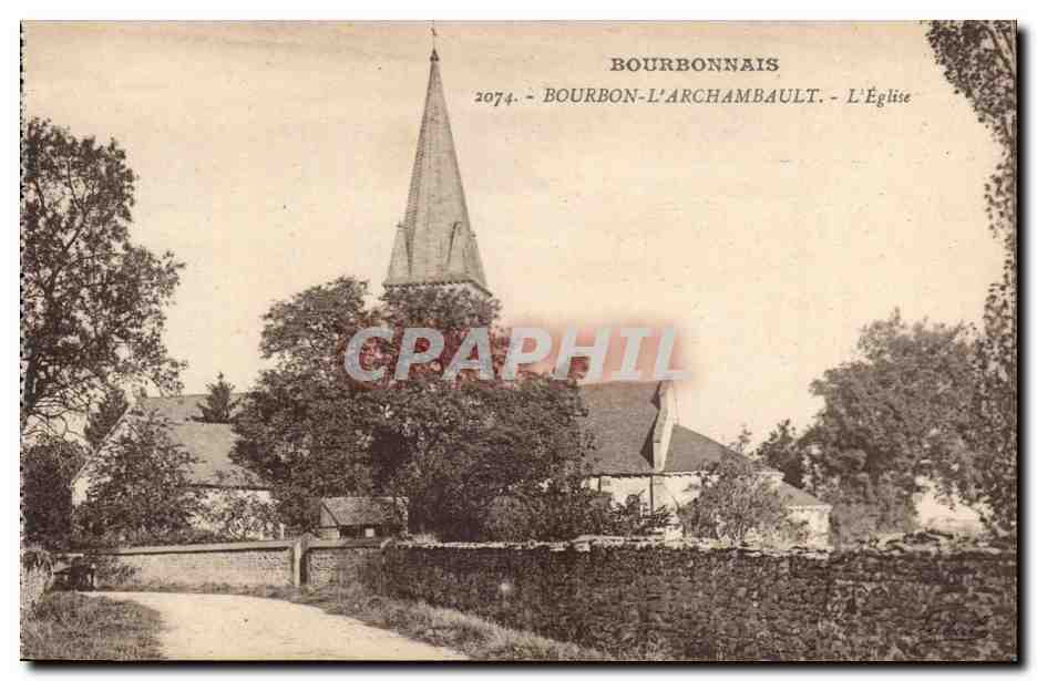 Bourbon l'archambault CPA L'eglise