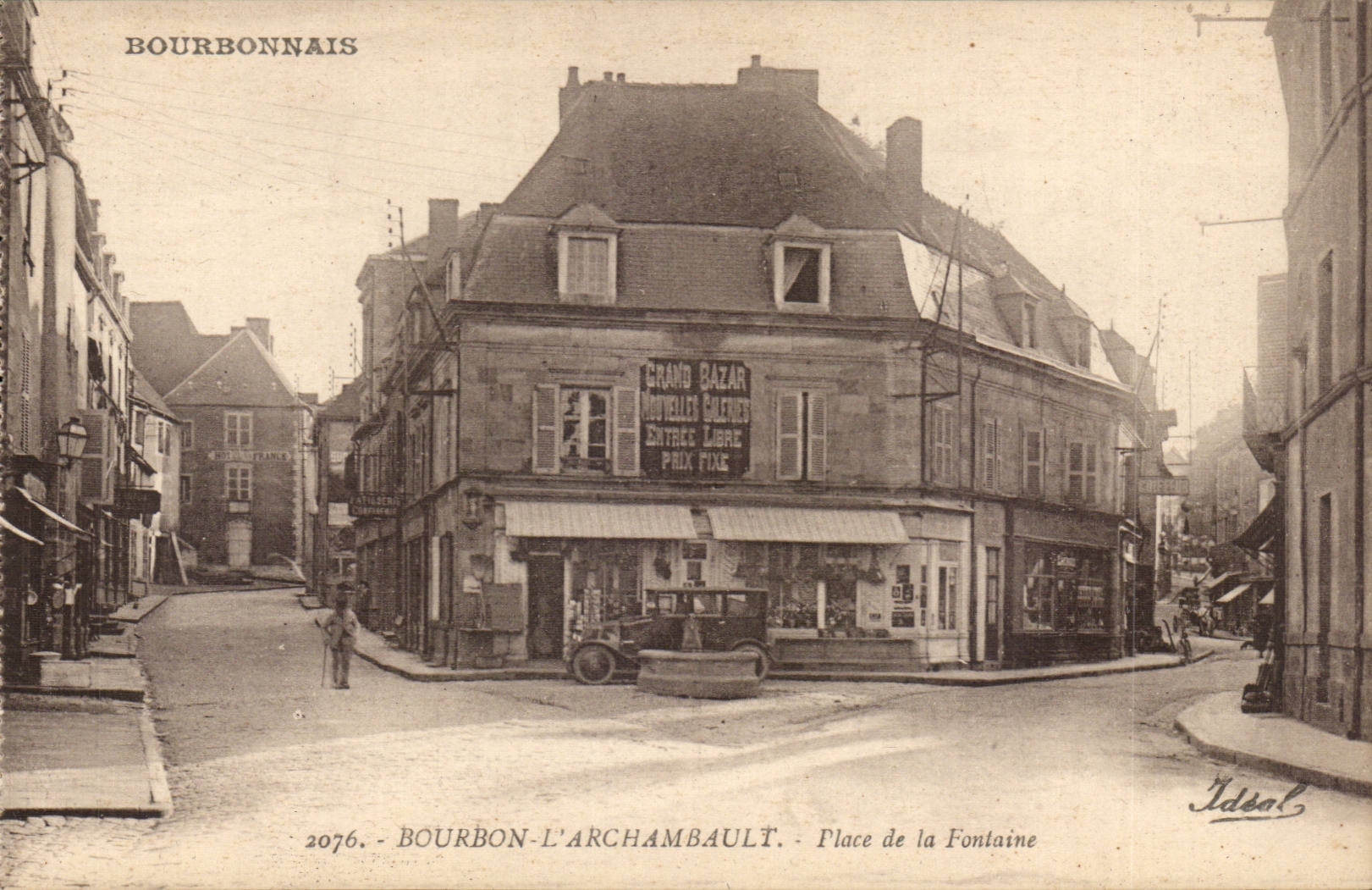 Bourbon l'archambault CPA Place de la fontaine