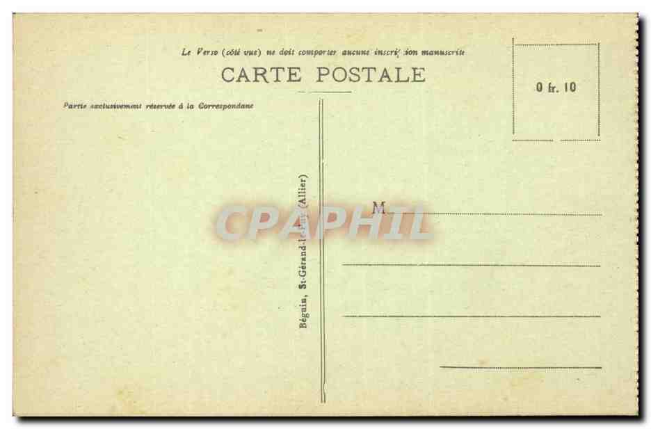 Bourbon L'Archambault - Rue des Moulins Boucherie - CPA  — Verso