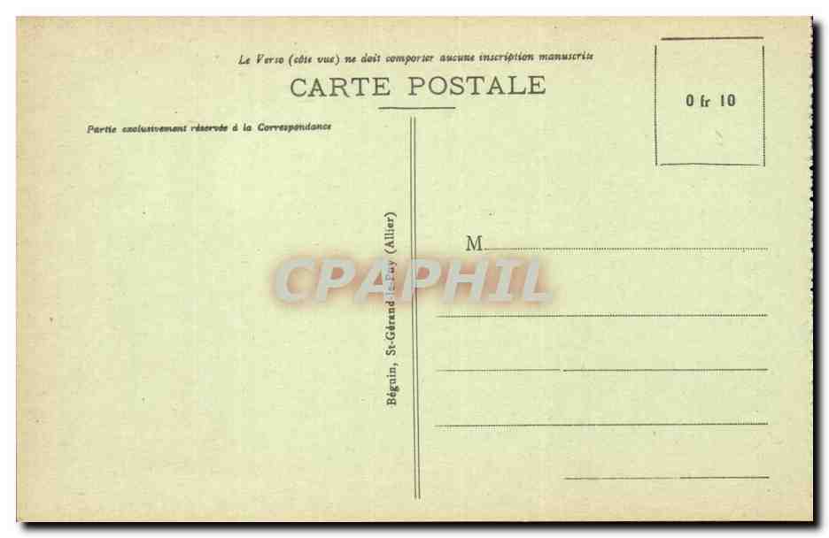 Bourbon L'Archambault - Le Casino et l'Etablissement Thermal - CPA  — Verso