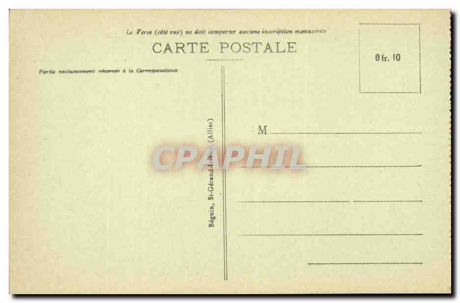 Bourbon L'Archambault - Vue Generale - CPA  — Rückseite