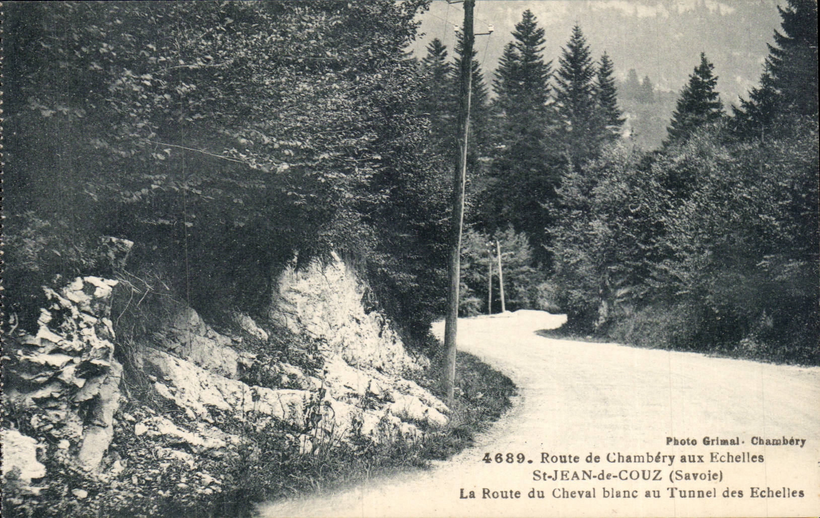 Route de Chambery aux Echelles - St Jean de Couz Route du Cheval Blanc aux Echelles - CPA 
