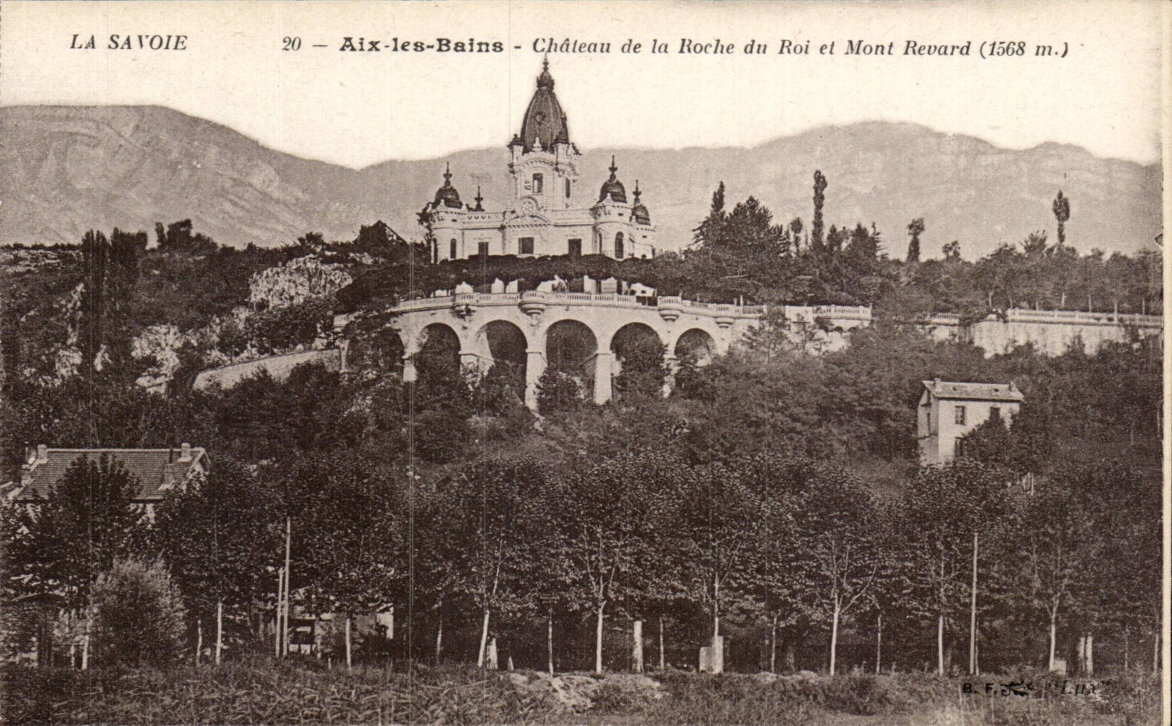 Aix les Bains - Chateau de la Roche du Roi et Mont Revard - CPA 