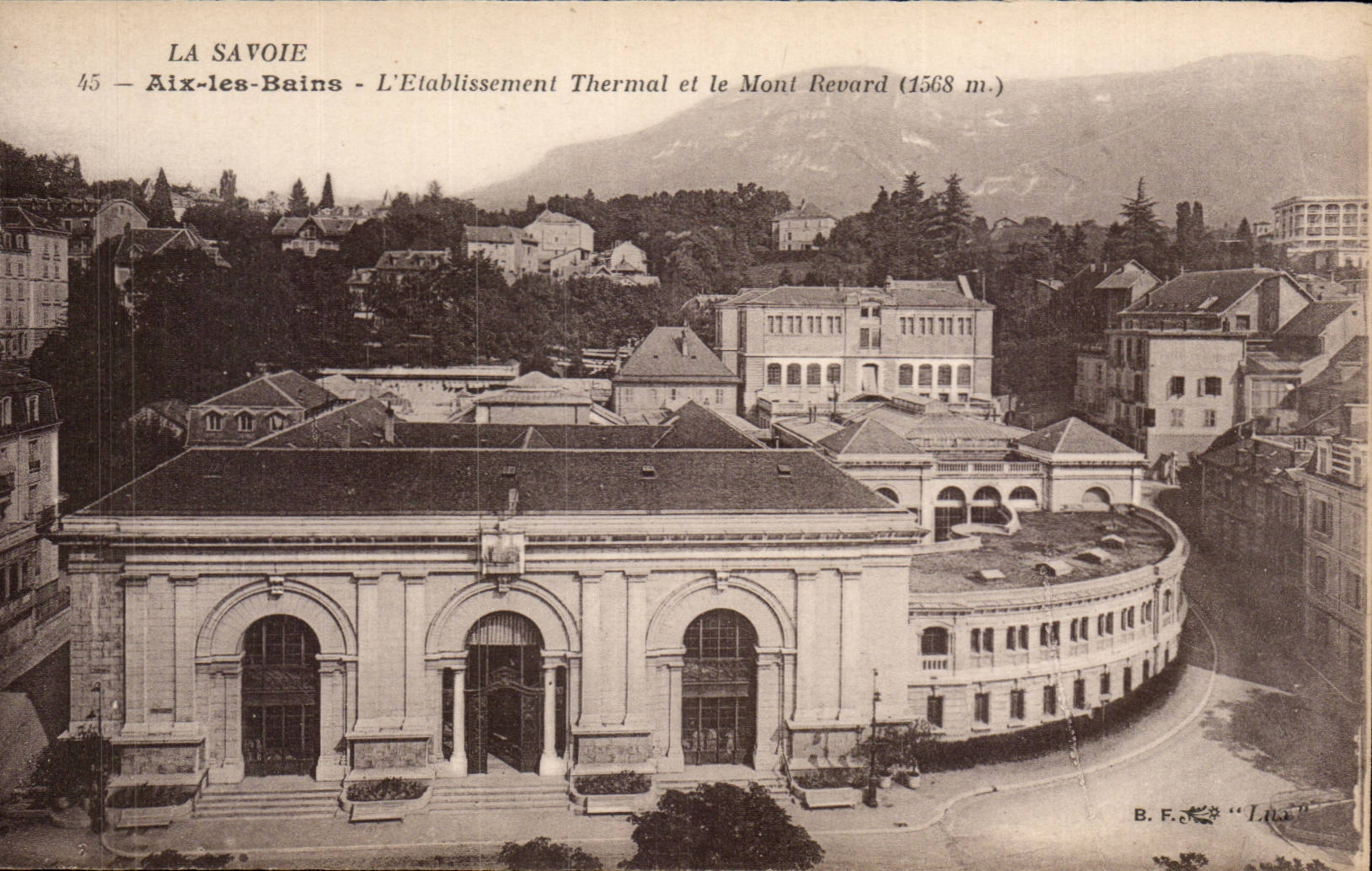 Aix les Bains - L'Etablissement Thermal et le Mont Renard - CPA 