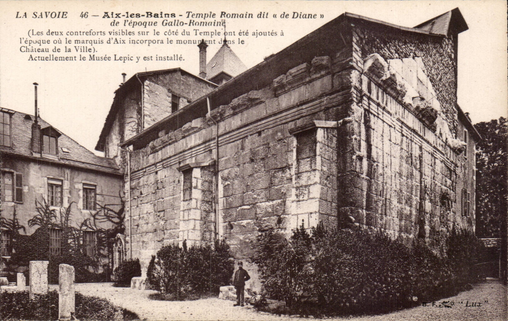 Aix les Bains - Temple Romain dit de Diane de l'Epoque Gallo Romain - CPA 