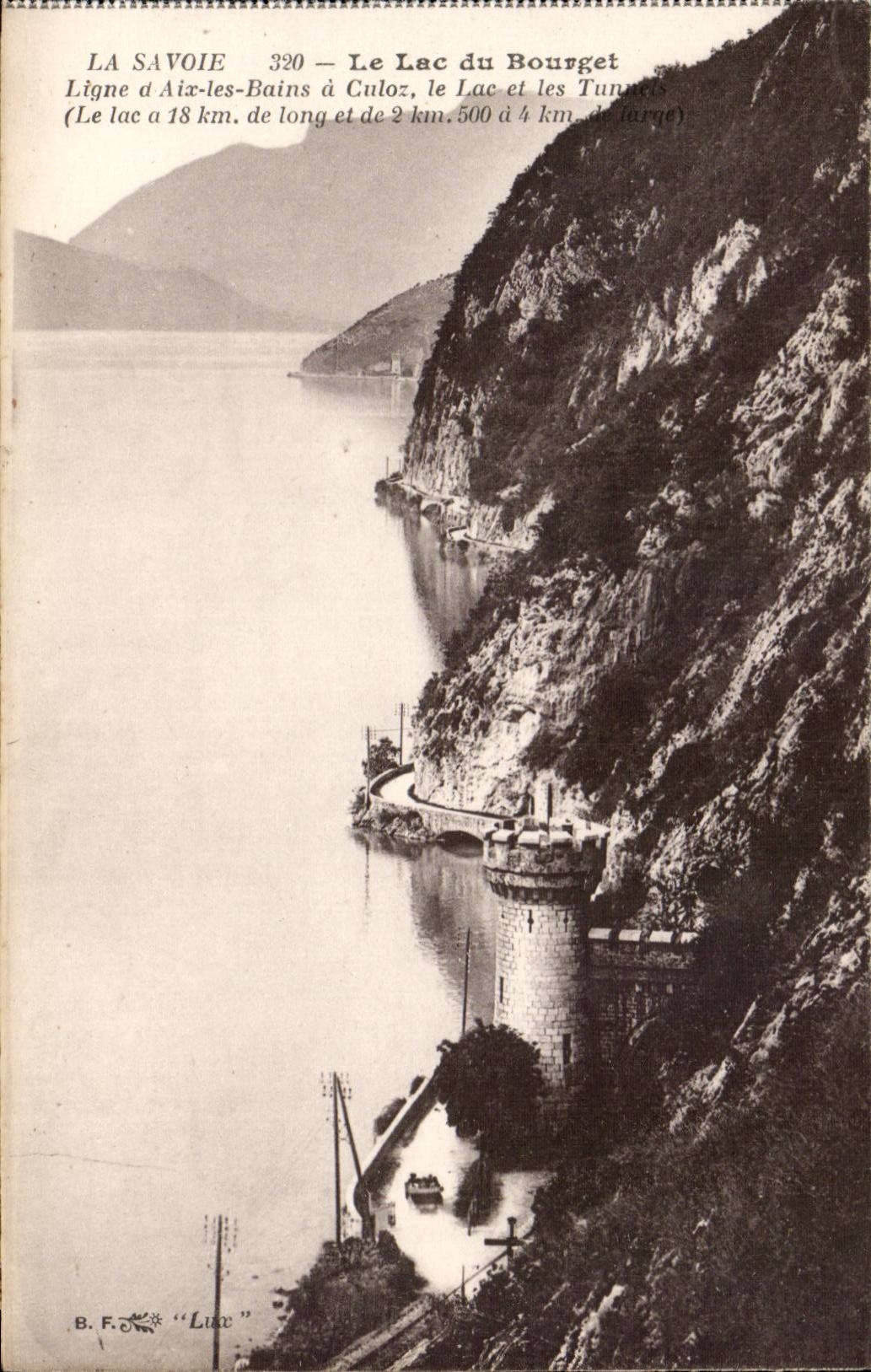 Aix les Bains - Lac du Bourget - Chemin de Fer a Culoz le Lac - CPA 