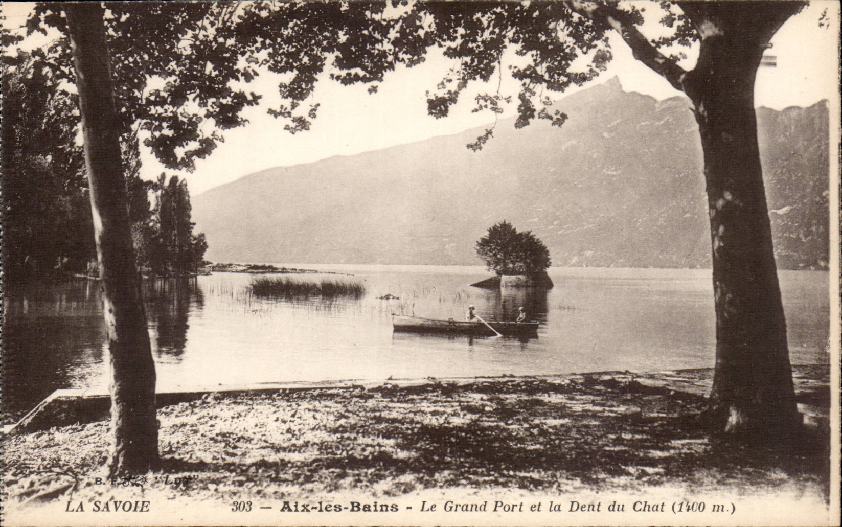 Aix-les-Bains - Le Grand Port et la Dent du Chat (1400 m.) — B. F. S. C. - La Savoie, n° 303
