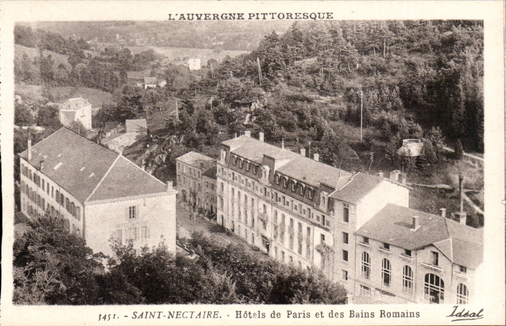 CPA Auvergne Saint Nectaire Hotels de Paris et des bains romains