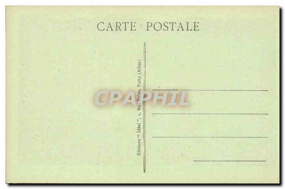 CPA Auvergne Saint Nectaire Hotels de Paris et des bains romains — Rückseite