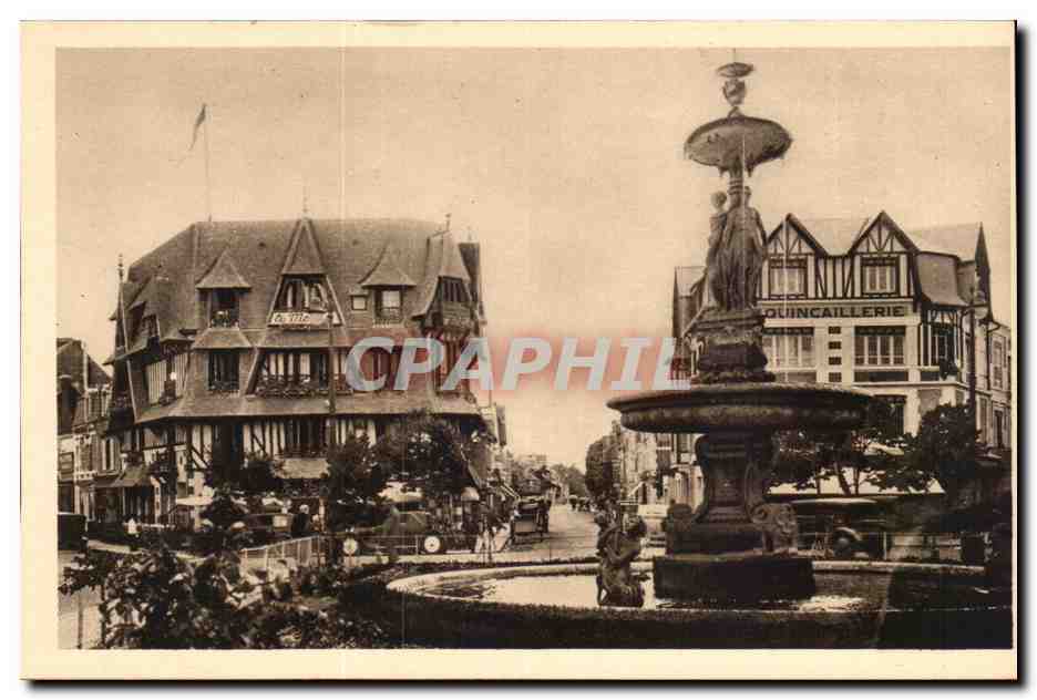 Deauville - La Plage Fleurie - Place et Hotel Morny - CPA 
