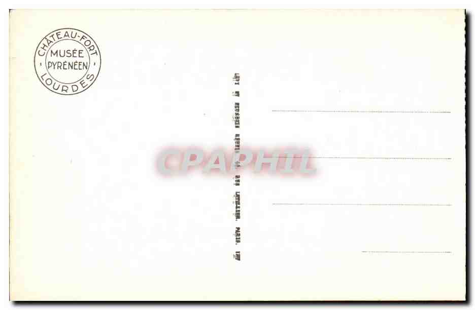 Lourdes - Statue de la Vierge - CPA  — Verso