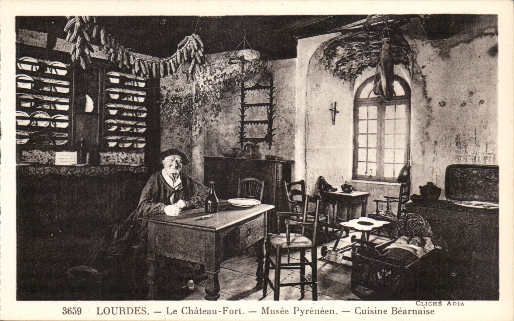 Lourdes - Le Chateau Fort - Cuisine Bearnaise - Musee Pyreneen - CPA 