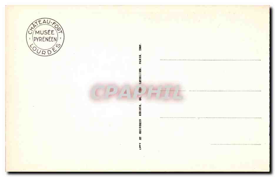 Lourdes - Le Chateau Fort et le Pont Levis - CPA  — Verso