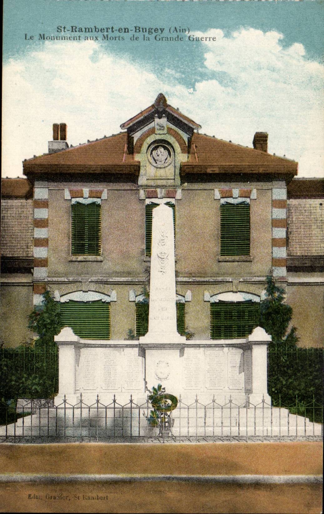 St-Rambert-en-Bugey (Ain) — Le Monument aux Morts de la Grande Guerre — Éd. Grander, St-Rambert
