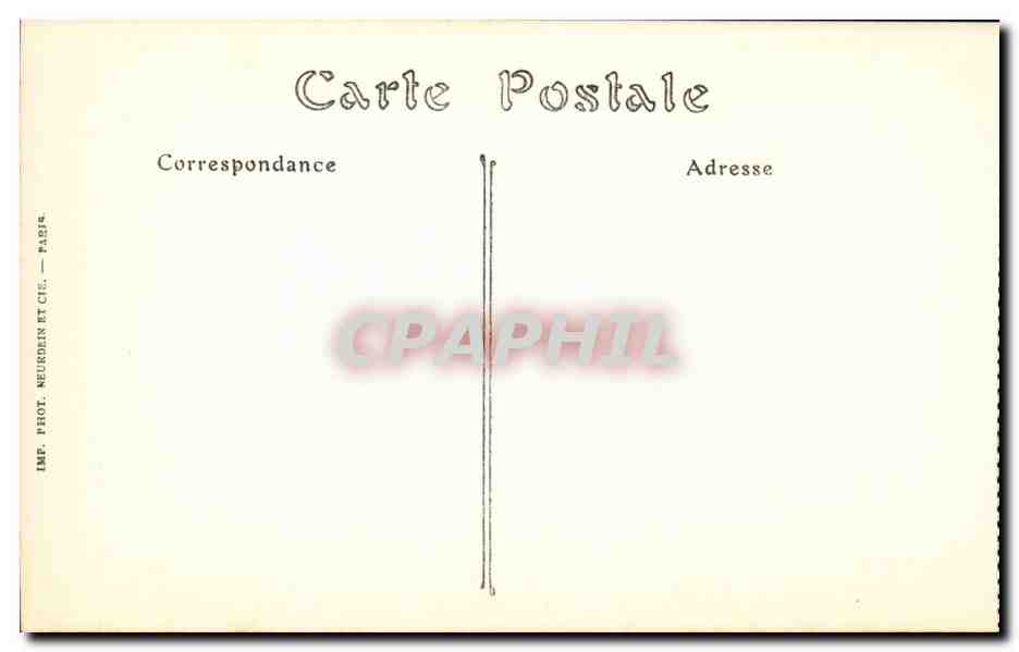 Amiens - Le Port d'Amont - Vue Prise du Pont de Beauville - CPA  — Verso
