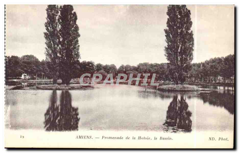 Amiens — Promenade de la Holoie, le Bassin — ND. Phot.
