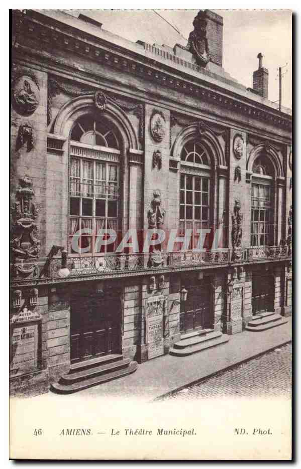 Amiens - Le Theatre Municipal - CPA 