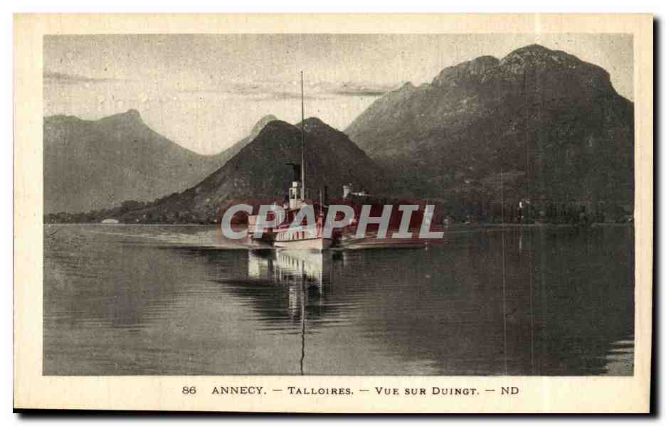 Annecy - Tailloires vue sur duingt - CPA 