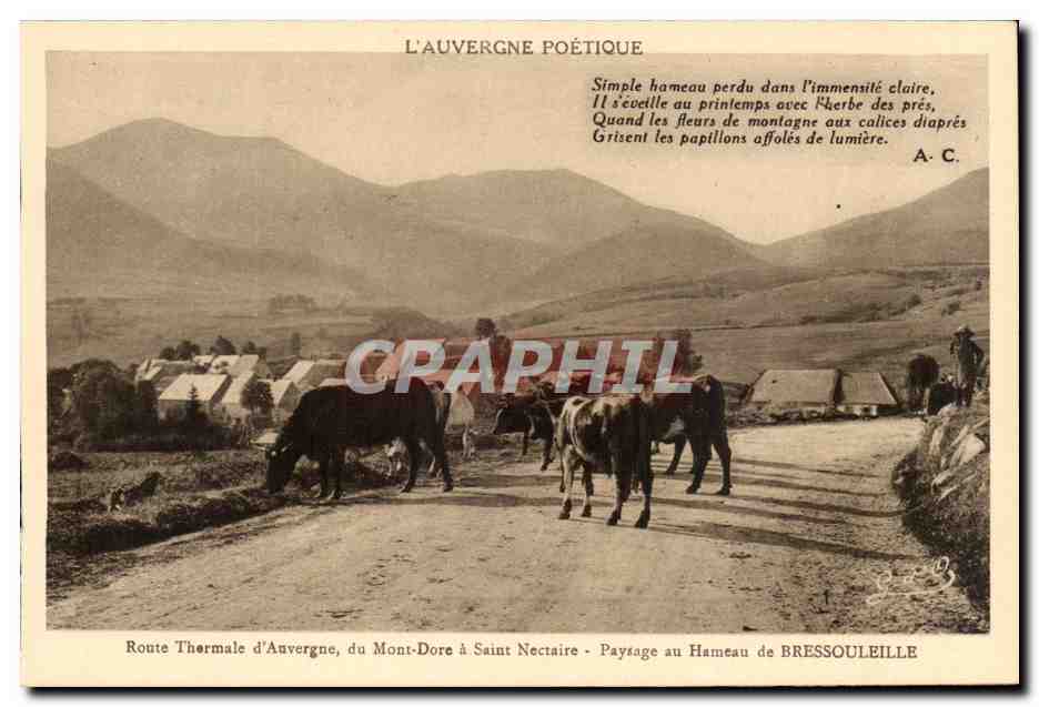 Route Thermale d'Auvergne, du Mont-Dore à Saint-Nectaire - Paysage au Hameau de Bressouleille — L'Auvergne Poétique
