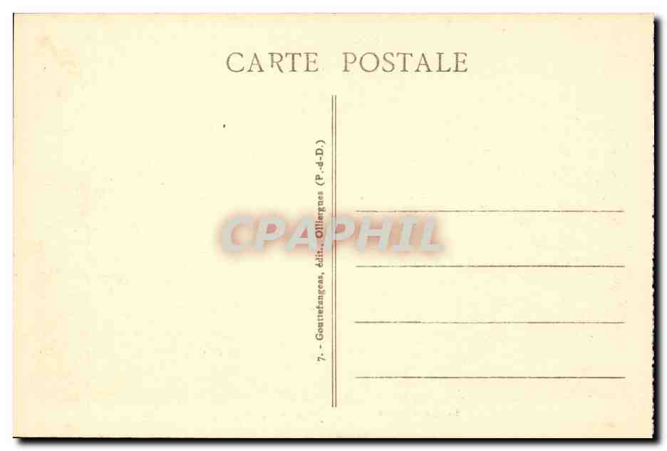 Auvergne CPA Le mont Dore Vallee d'enfer et aiguilles du diable — Verso