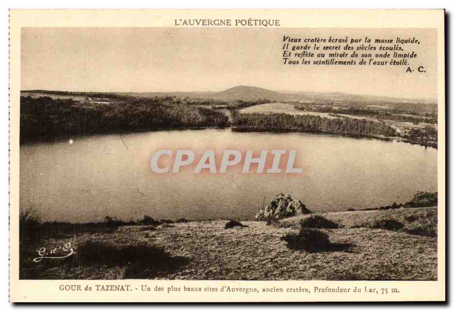Auvergne CPA Gour de Tazenat 