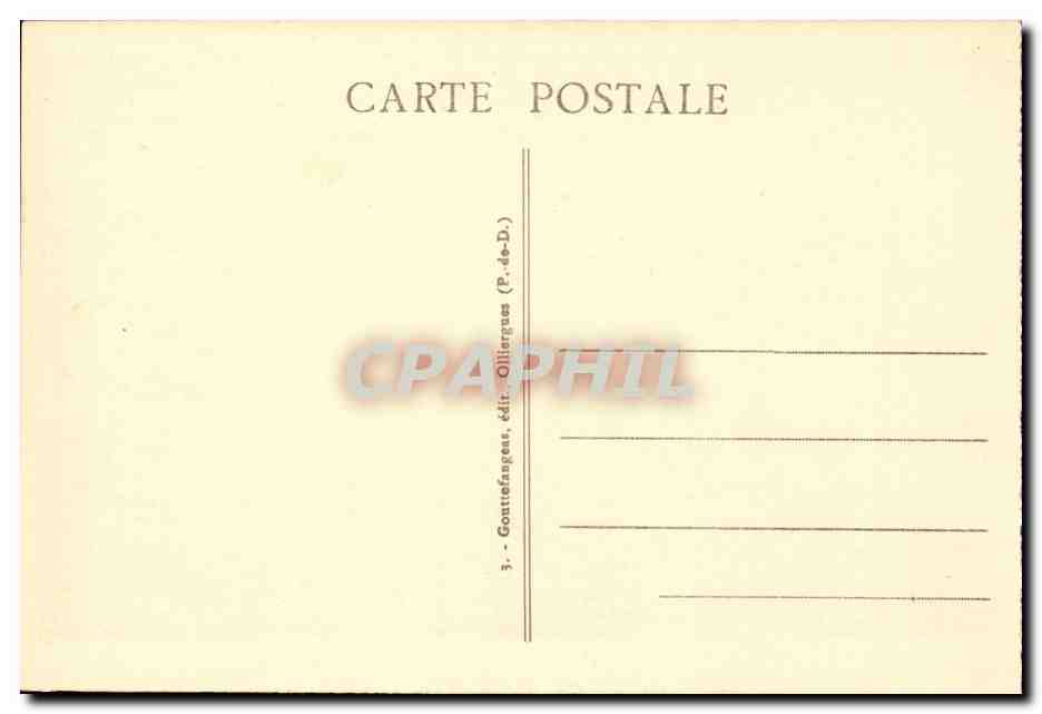 Auvergne CPA Sommet du Puy de Dome Les ruines du temple de Mercure et l'observatoire — Verso