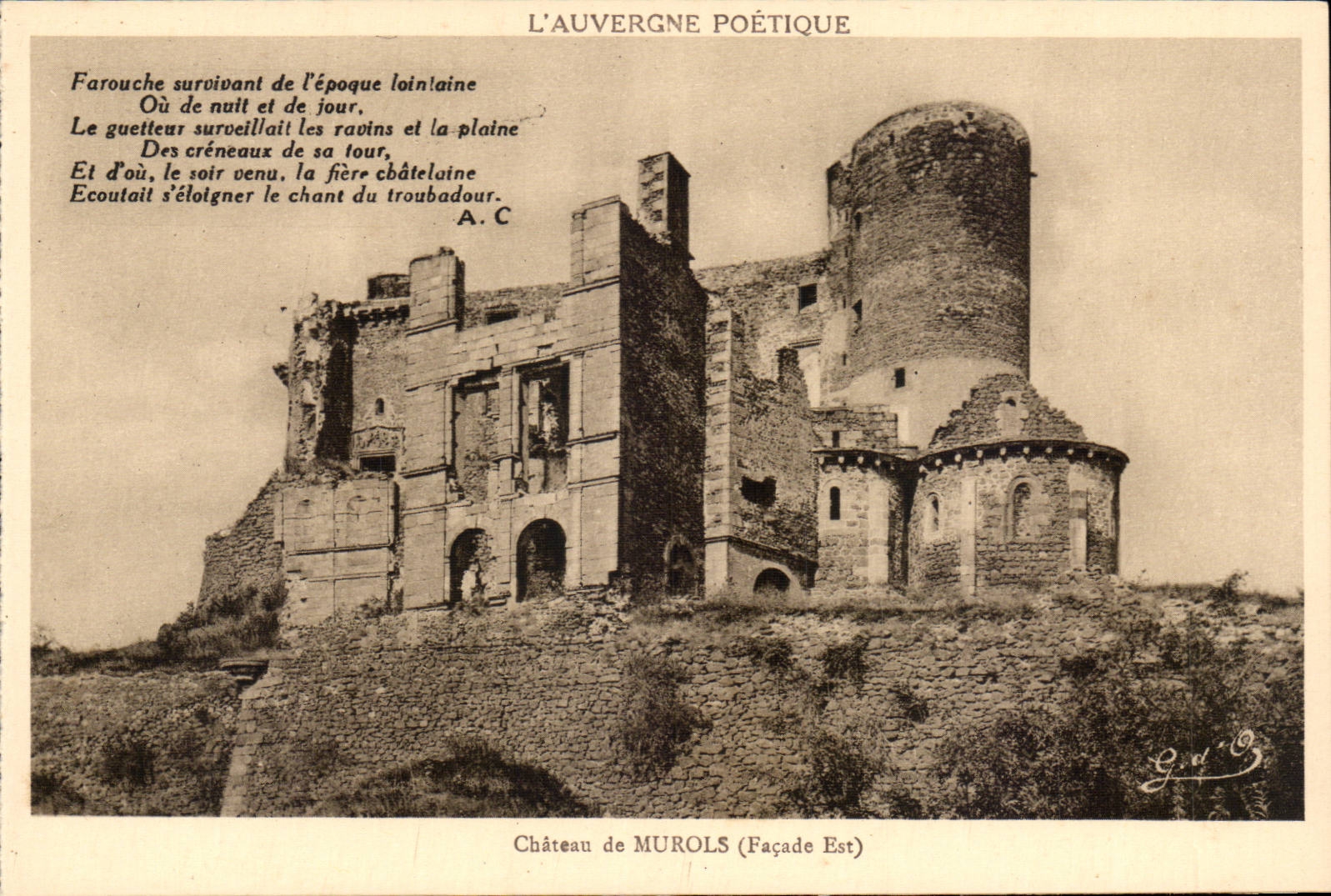 Auvergne CPA Chateau de Murols