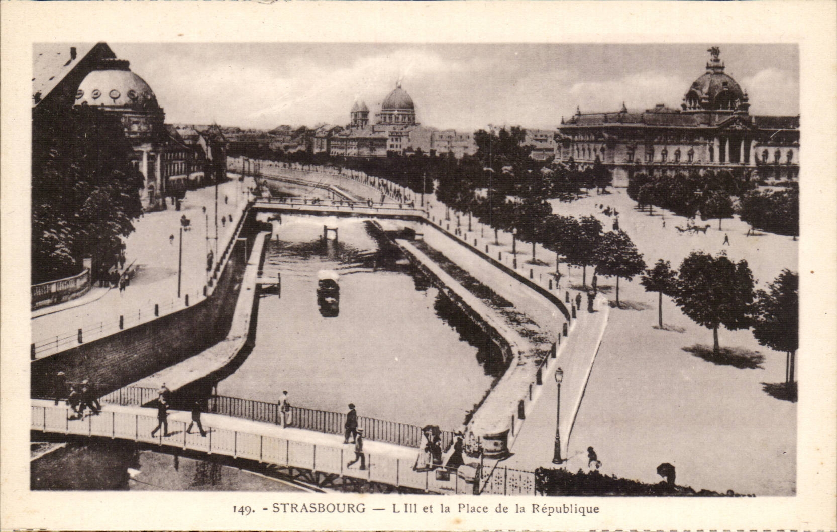 Strasbourg CPA L'ile et la place de la Republique