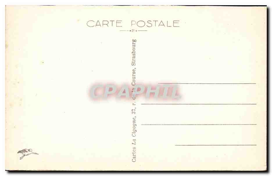 Strasbourg CPA Pont des Vosges Eglise sAint Paul — Verso