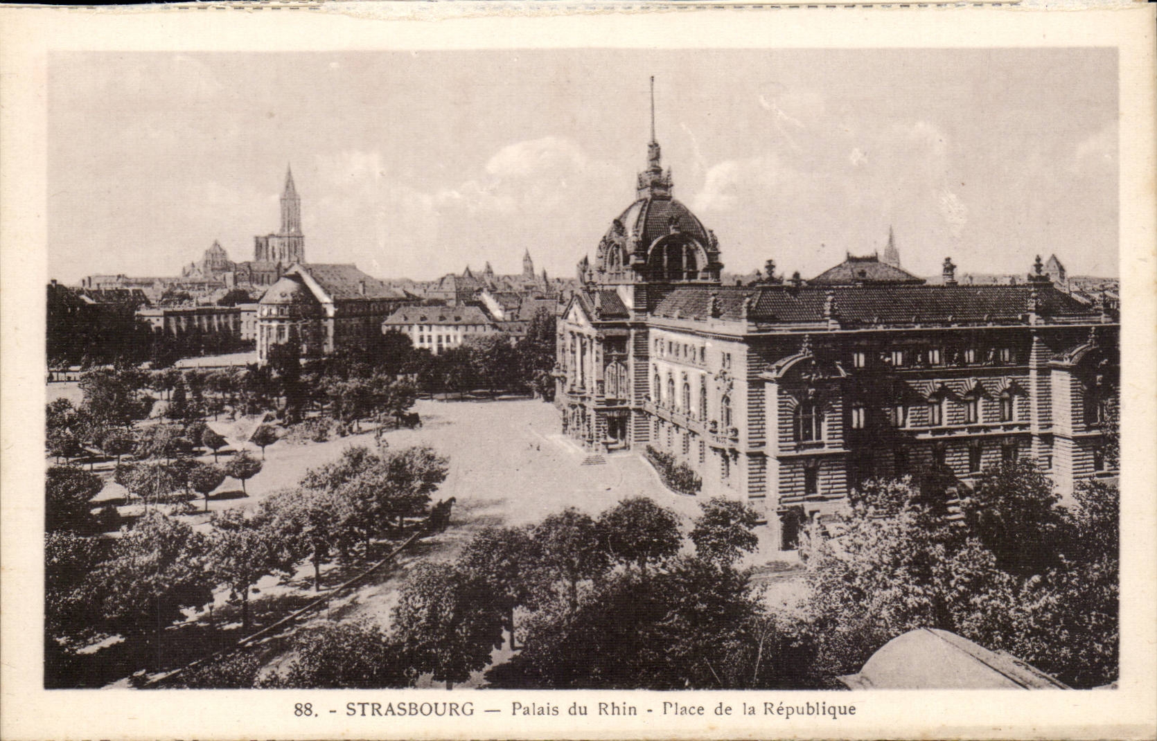 Strasbourg CPA Palais du Rhin Place de la Republique