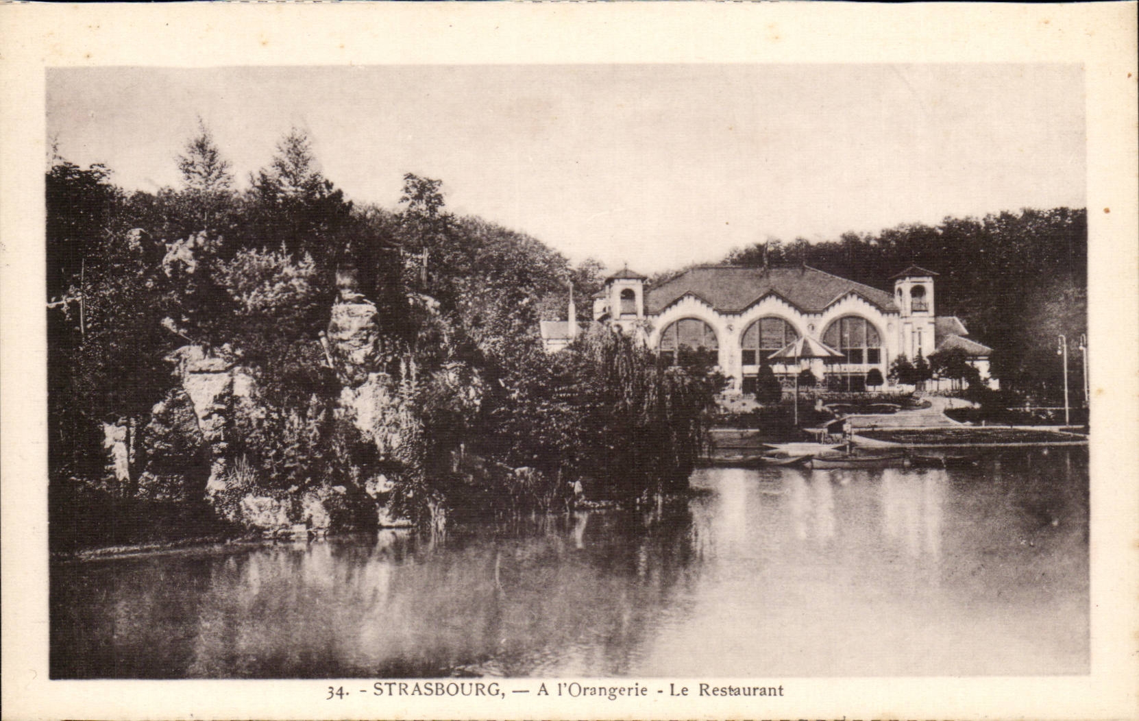 Strasbourg CPA A l'orangerie Le restaurant