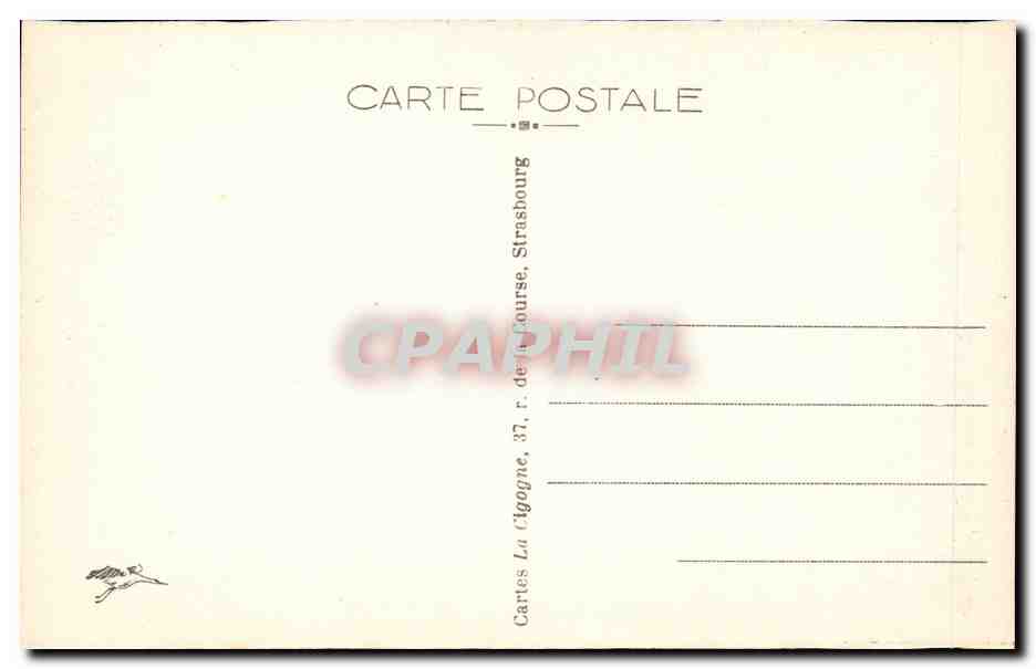 Strasbourg CPA A l'orangerie Le restaurant — Rückseite