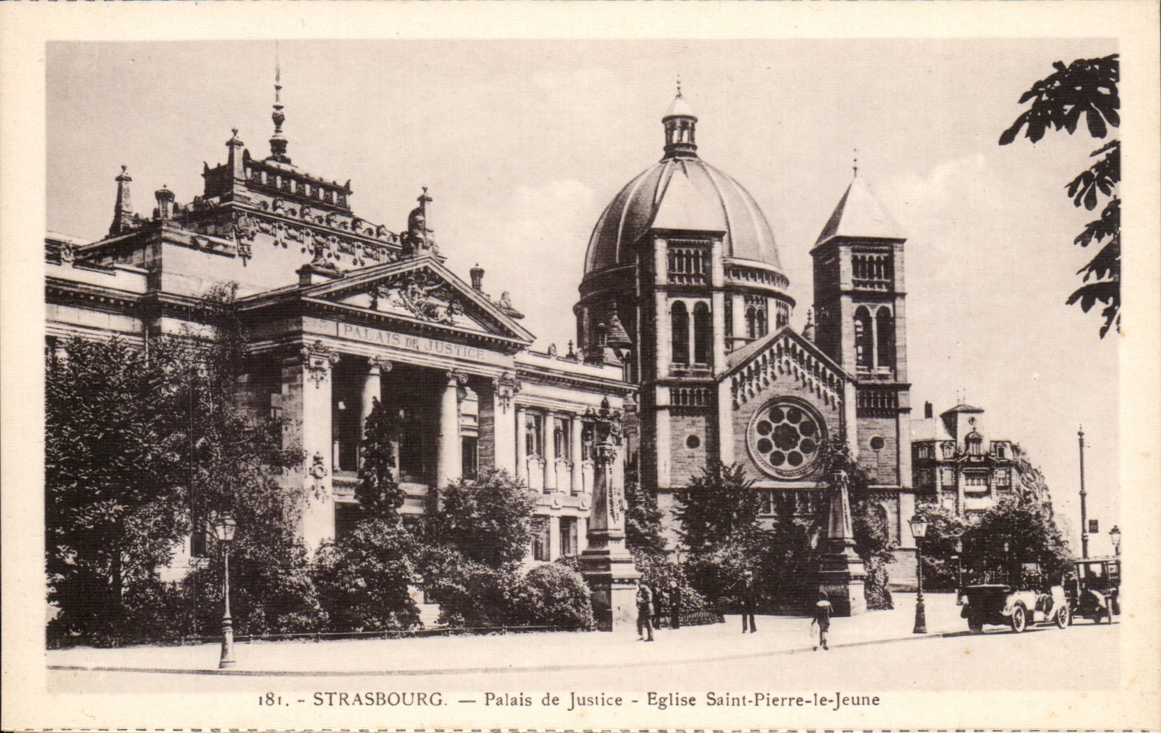 Strasbourg CPA Palais de justice Eglise Saint Pierre le Jeune