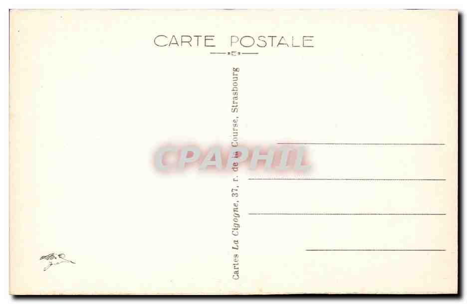 Strasbourg CPA Place Broglie — Rückseite