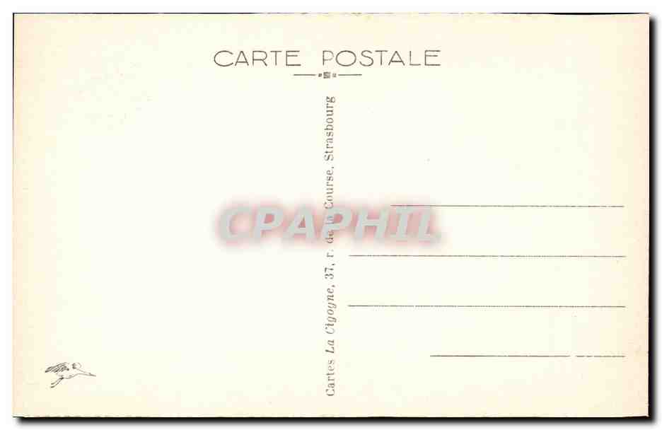 Strasbourg CPA Rue du bain aux plantes — Verso