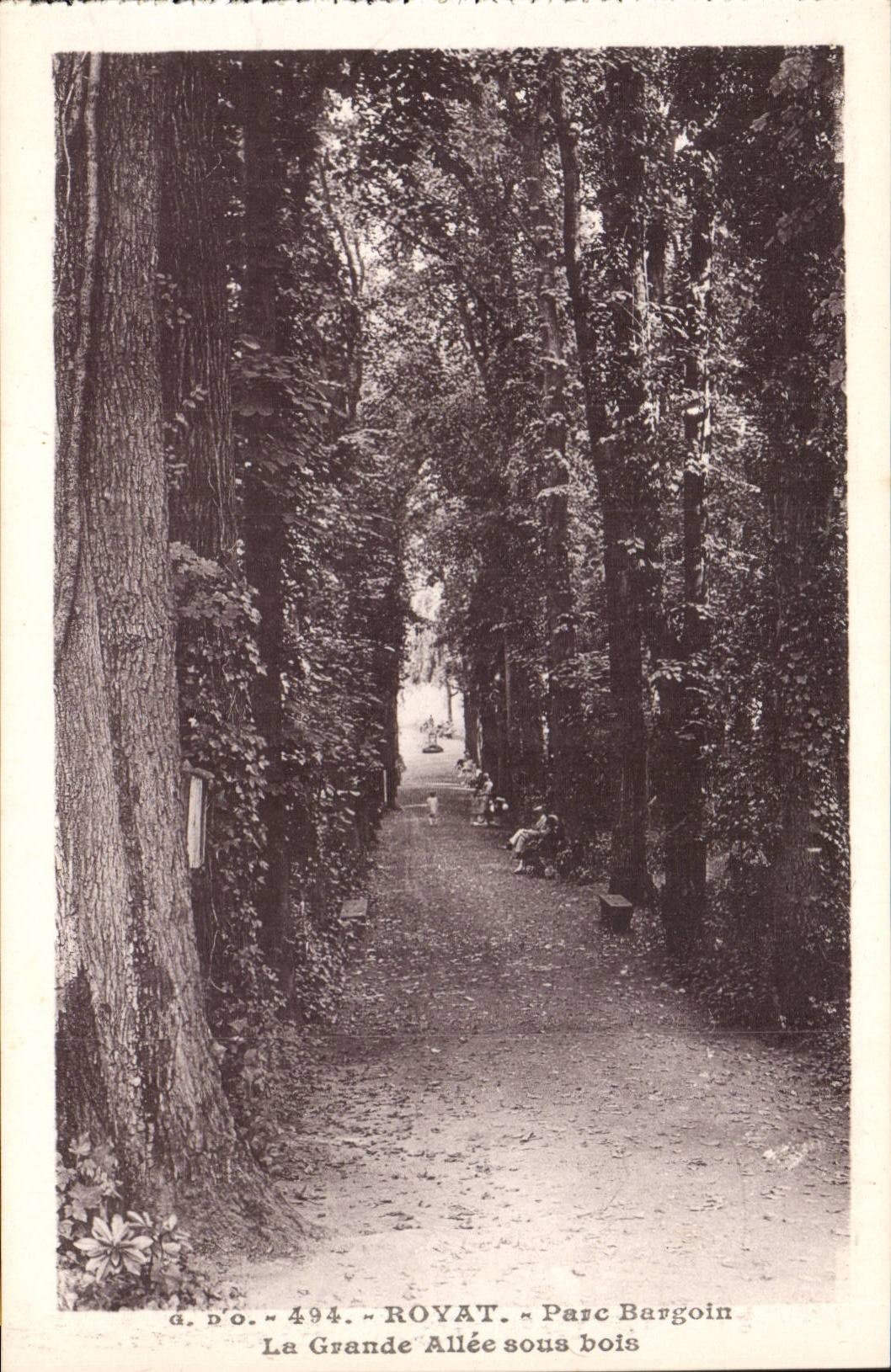 Royat - Park Bargoin - Die große Schattenspur — G. D.O., Nr. 494