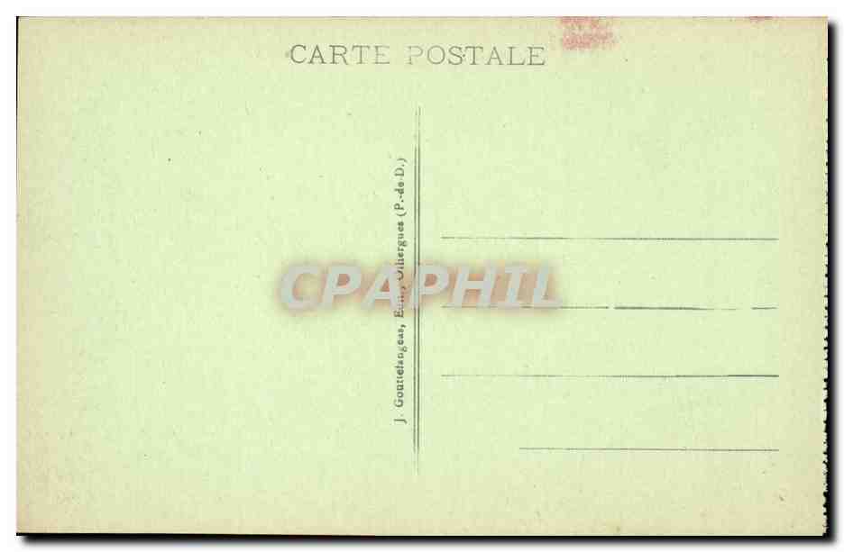 Les Ruines du Temple de Mercure et l'Observatoire — Sommet du PUY de DOME — g.d'o. - 1128 E. — Verso