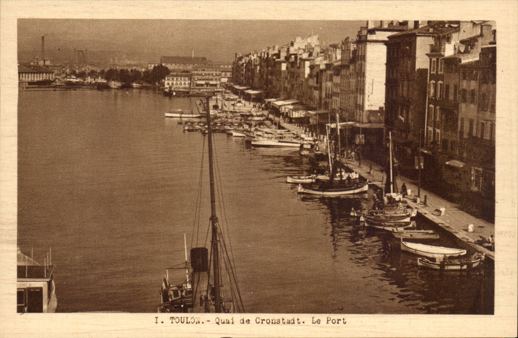 CPA Toulon Quai de Cronstadt Le port