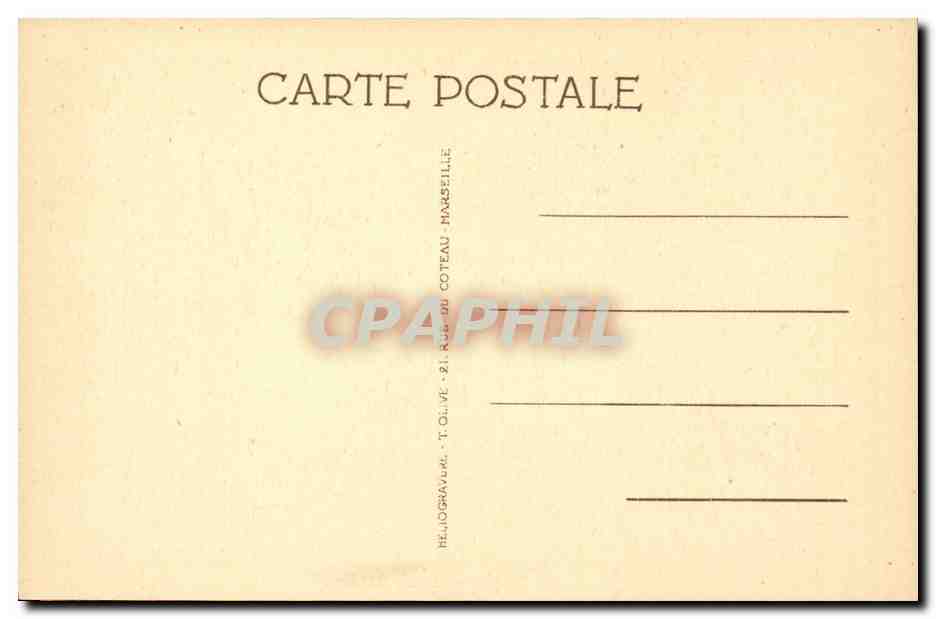 CPA Toulon Aveneu colbert — Verso
