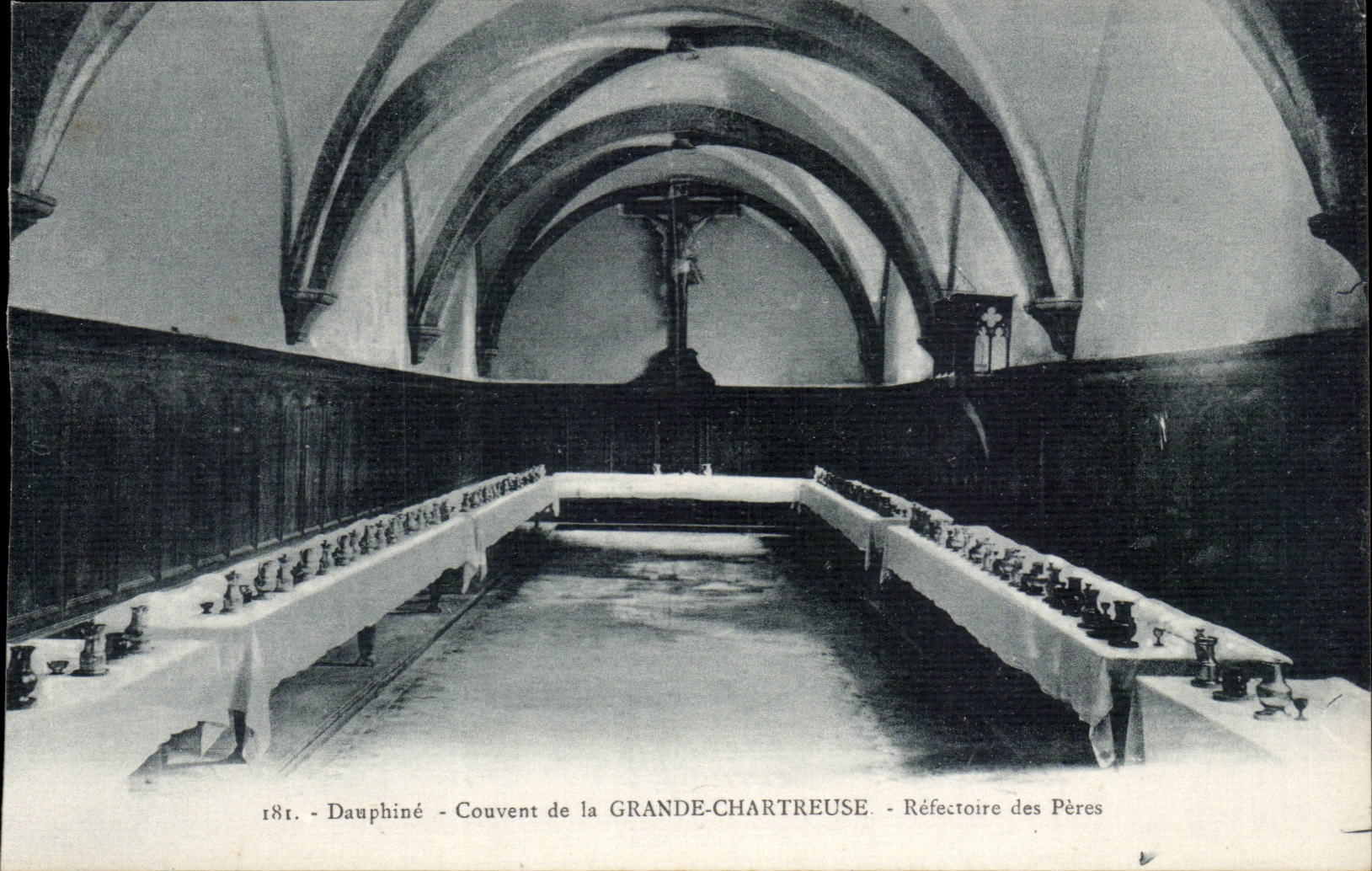 Réfectoire des Pères - Couvent de la Grande-Chartreuse - Dauphiné